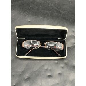 Versace VE 1045 Eyeglasses Frame Brown Rectangular Vintage Y2K READ